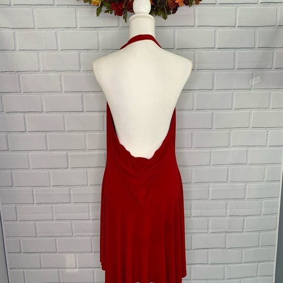 Fashion art red Napkin skirt dress 2XL - Picture 2 of 7